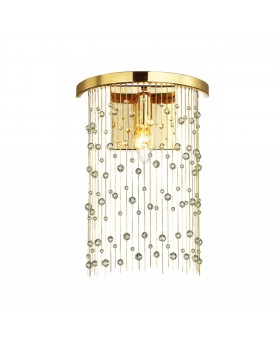 4844/1W HALL ODL21 409 золото/металл.цепочки /стекло Бра E14 1*40W RAINI-foto4