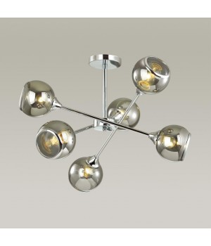 4530/6C COMFI LN21 210 хром, дымчатый Люстра потолочная E27 6*60W 220V SANDRA-foto4