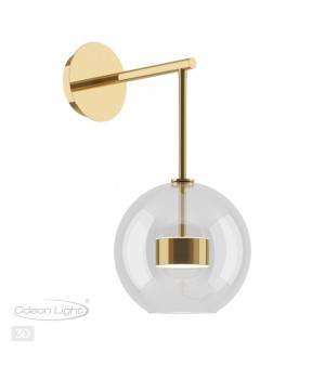 4640/12WL L-VISION ODL21 331 золотой/прозрачный Бра с выкл LED 12W 4000K BUBBLES BUBBLES-foto5