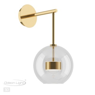 4640/12WL L-VISION ODL21 331 золотой/прозрачный Бра с выкл LED 12W 4000K BUBBLES BUBBLES-foto5