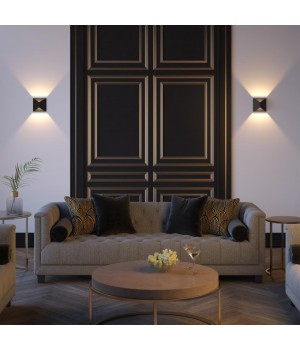 3907/10WL HIGHTECH ODL20 241 черный/металл Настенный светильник LED 3500K 10W 220V IP65 TIBRO-foto3