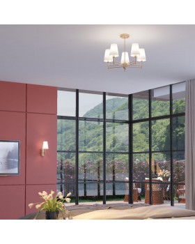 4436/5C NEOCLASSI LN20 187 золотой, белый Люстра потолочная E14 5*40W 220V DORIS-foto3