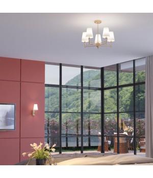 4436/5C NEOCLASSI LN20 187 золотой, белый Люстра потолочная E14 5*40W 220V DORIS-foto3