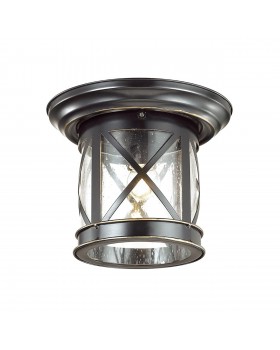 4045/1C NATURE ODL18 587 черный/зол.патина Уличный потолочный светильник IP44 E27 60W 220V SATION-foto4