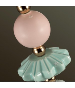 4861/1TB CLASSIC ODL_EX22 77 золотой/раноцветн.керамика/абажур Настольная лампа E27 1*60W 4861/1TB CANDY-foto6