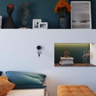 4254/3WL HIGHTECH ODL21 271 черн/металл Настен.светильник выкл на базе IP20 LED 3W 263Лм 3000K ODDS-foto3