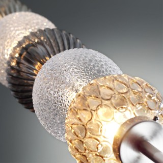 4273/5 MODERN ODL21 335 разноцв/стекл/никель/металл Подвесной светильник IP20 Е14 5*40W FRANCESCA-foto7