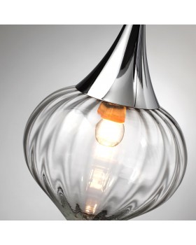 4949/1 PENDANT ODL22 305 хром/прозрачный/стекло Подвес E14 1*40W KESTA-foto6