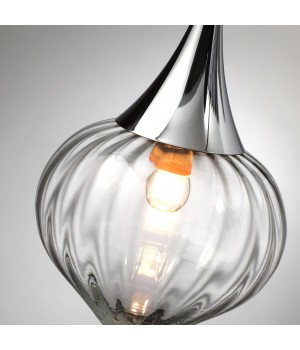 4949/1 PENDANT ODL22 305 хром/прозрачный/стекло Подвес E14 1*40W KESTA-foto6