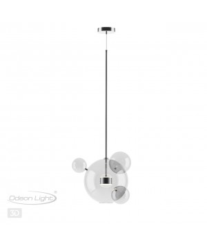 4802/12LA L-VISION ODL21 325 хром/прозрачный Подвес LED 12W 4000K BUBBLES-foto5