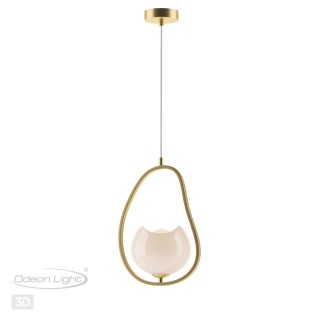4873/1 MODERN ODL_EX22 85 золотой/белый/стекло Подвес E14 1*40W WATERLILY-foto5