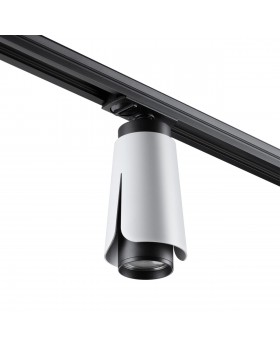 370837 PORT NT22 083 белый Светильник трековый однофазный трехжильный IP20 GU10 9W 220V TULIP-foto8