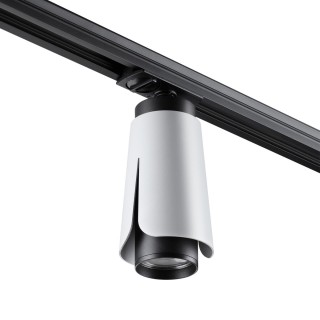 370837 PORT NT22 083 белый Светильник трековый однофазный трехжильный IP20 GU10 9W 220V TULIP-foto8