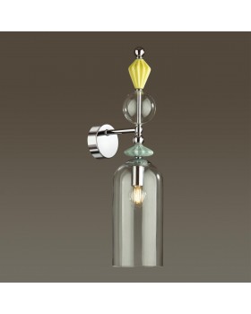 4893/1WA CLASSIC ODL_EX22 69 хром/раноцветн./керамика/стекло Бра E14 1*40W 4893/1WA BIZET-foto4