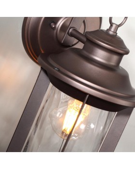 4961/1W NATURE ODL22 565 темно-коричневый/стекло Ландшафтный настенный светильник E27 1*60W IP44 MAVRET-foto6