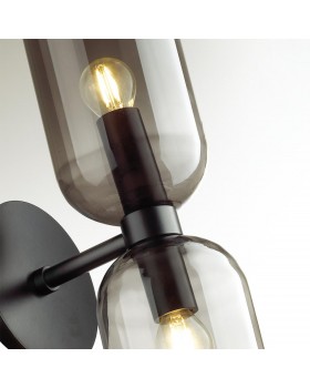 4804/2W MIDCENT ODL21 339 черный/дымчатый Бра с выкл. E14 2*60W ORINOCO-foto7