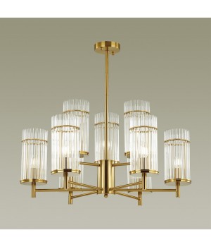 4809/9 MIDCENT ODL21 477 бронзовый/прозрачный Люстра E14 9*60W FORMIA-foto3