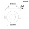 370801 SPOT NT22 286 Светильник встраиваемый влагозащищенный IP44 GU10 50W 220V AQUA