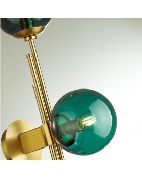 4800/3 PENDANT ODL21 341 бронзовый/изумрудный Подвес E14 3*60W BRAZERI-foto7