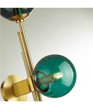 4800/3 PENDANT ODL21 341 бронзовый/изумрудный Подвес E14 3*60W BRAZERI-foto7