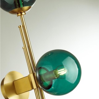 4800/3 PENDANT ODL21 341 бронзовый/изумрудный Подвес E14 3*60W BRAZERI-foto7