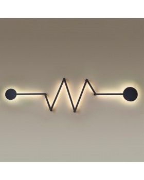 4302/36WL HIGHTECH ODL22 134 черный/металл Настенный светильник IP20 LED 36W 2285Лм 3000K ZIP-foto4