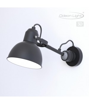 4125/1W MODERN ODL19 524 черный Бра на кронштейне Е14 1*40W ARTA-foto4