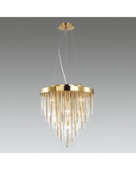 4784/7 HALL ODL21 397 золото/металл/стекло Люстра E14 7*40W AVISTA-foto3