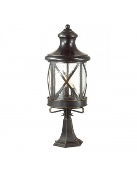 4045/3B NATURE ODL18 587 черный/зол.патина Уличный светильник на столб IP44 E14 3*60W 220V SATION-foto3
