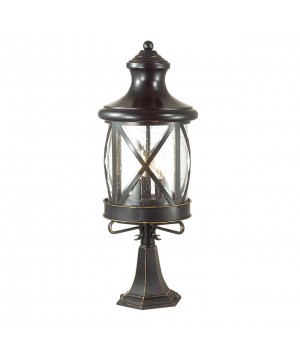 4045/3B NATURE ODL18 587 черный/зол.патина Уличный светильник на столб IP44 E14 3*60W 220V SATION-foto3