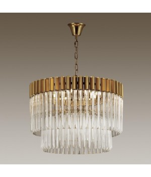 4675/8 HALL ODL20 418 бронзовый/прозрачный Люстра E14 8*40W 220V MORIA-foto4