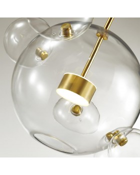 4640/36L L-VISION (В 3-Х КОРОБКАХ) ODL21 331 золотой/прозрачный Люстра LED 36W 4000K BUBBLES-foto7