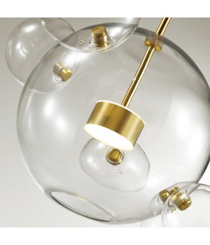 4640/36L L-VISION (В 3-Х КОРОБКАХ) ODL21 331 золотой/прозрачный Люстра LED 36W 4000K BUBBLES-foto7