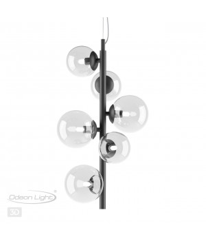 4818/6 MODERN ODL21 395 черный/прозрачный Подвес G9 6*40W TOVI-foto5