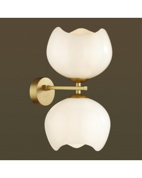 4873/2W MODERN ODL_EX22 85 золотой/белый/стекло Бра E14 2*40W WATERLILY-foto4