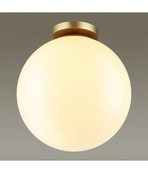 4249/1C HIGHTECH ODL21 245 золотист/металл/белый/акрил Потолочный светильник IP44 E27 LED max 12W BOSCO-foto4