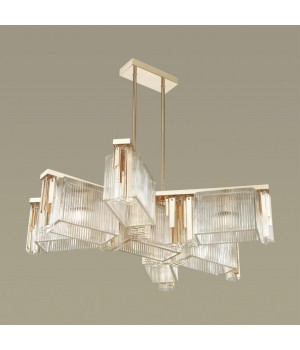 4877/7 HALL ODL_EX22 58 золотой/прозрачный/стекло Люстра E14 7*40W GATSBY-foto4