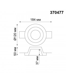370477 SPOT NT19 154 белый Встраиваемый под покраску светильник IP20 GU10 50W 220V YESO-foto2