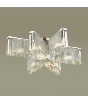 4871/7C HALL ODL_EX22 57 хром/прозрачный/стекло Люстра потолочная E14 7*40W GATSBY-foto4