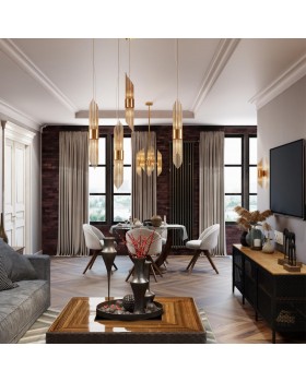 4847/2W HALL ODL21 461 золото/металл/стекло Бра G9 2*40W FLAMBI-foto3