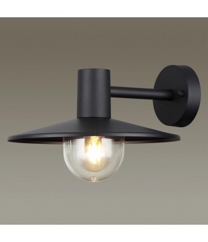 4833/1W NATURE ODL21 573 черный/стекло Ландшафтный настенный светильник E27 1*40W IP44 FURCADIA-foto4