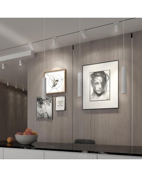 370764 PORT NT21 085 белый Светильник трековый однофазный трехжильный IP20 GU10 50W 220V MAIS-foto3