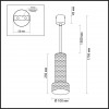 4740/5L L-VISION ODL20 311 золотой/бежевый Подвес GU10 5W 220V AFRA