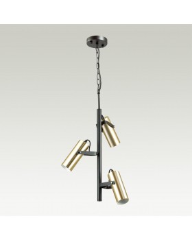 3714/3A MODERNI LN19 143 золотой, чёрный Люстра GU10 LED 3*5W 220V CLAIRE-foto3