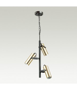 3714/3A MODERNI LN19 143 золотой, чёрный Люстра GU10 LED 3*5W 220V CLAIRE-foto3