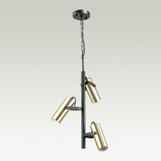 3714/3A MODERNI LN19 143 золотой, чёрный Люстра GU10 LED 3*5W 220V CLAIRE-foto3