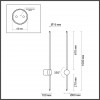 4335/18WG HIGHTECH ODL23 118 золото Настенный светильник IP20 LED 18W 849Лм 3000K FILLINI