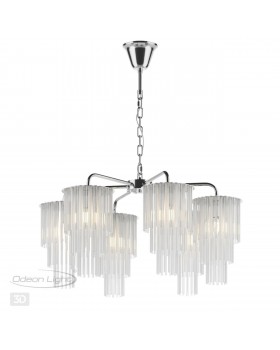 4920/6 MODERN ODL22 329 хром/прозрач./матов./стекло Люстра E27 6*60W PAPITA-foto5