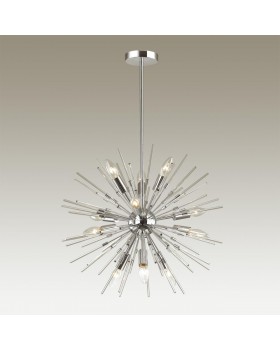 4828/12 HALL ODL21 209 хром/прозрачный Люстра E14 12*40W KADRILIA-foto3