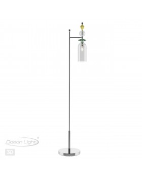 4893/1F CLASSIC ODL_EX22 69 хром/раноцветн./керамика/стекло Торшер E14 1*40W 4893/1F BIZET-foto5